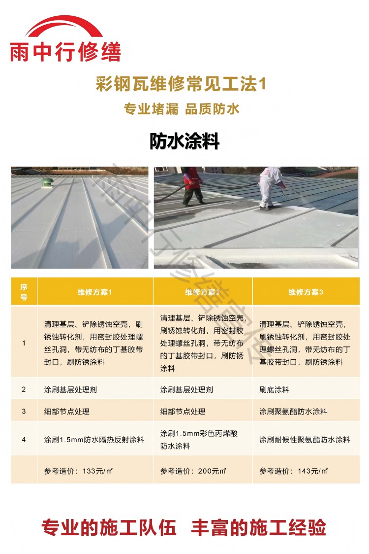 泌阳彩钢瓦屋面翻新